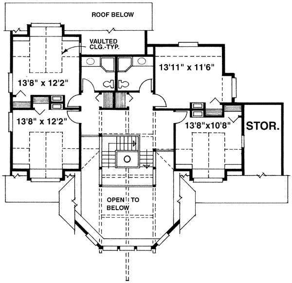 Dream House Plan - Floor Plan - Upper Floor Plan #118-104