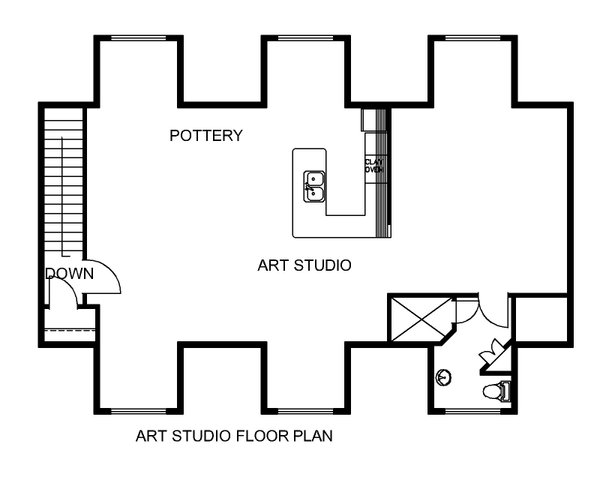 Home Plan - Floor Plan - Upper Floor for Traditional House Plan #117-1108, 1 bath