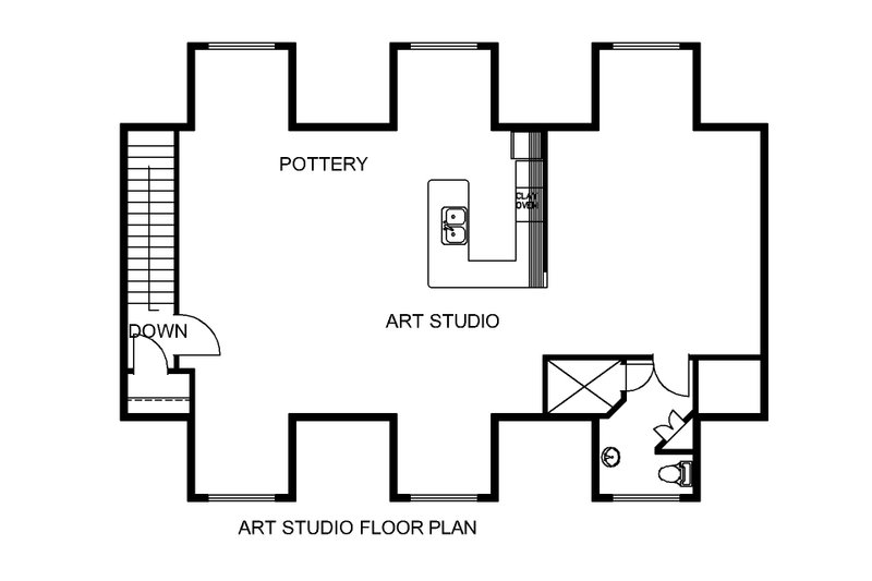 Home Plan - Floor Plan - Upper Floor for Traditional House Plan #117-1108, 1 bath