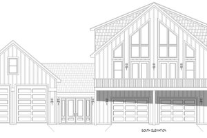 Exterior - Front Elevation 3 for Farmhouse House Plan #932-1159 - 3 bed, 4 bath