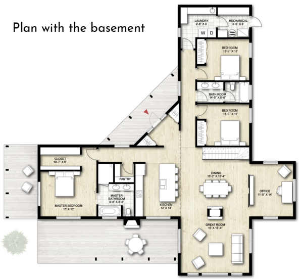 House Design - Contemporary Floor Plan - Other Floor Plan #924-1