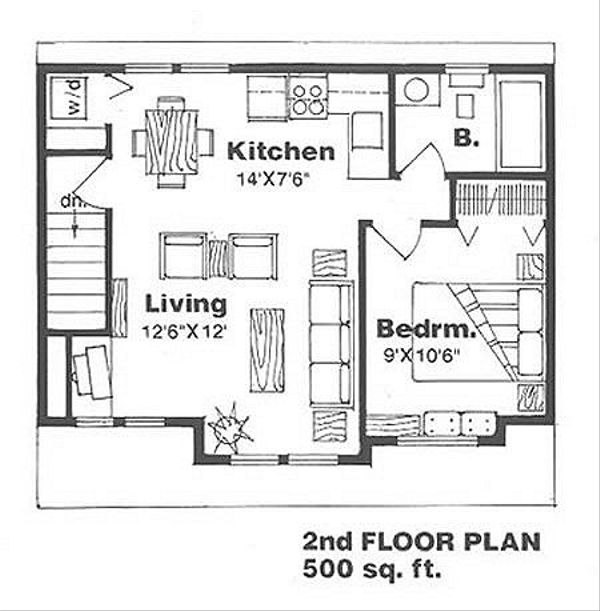 Farmhouse Floor Plan - Upper Floor Plan #116-129