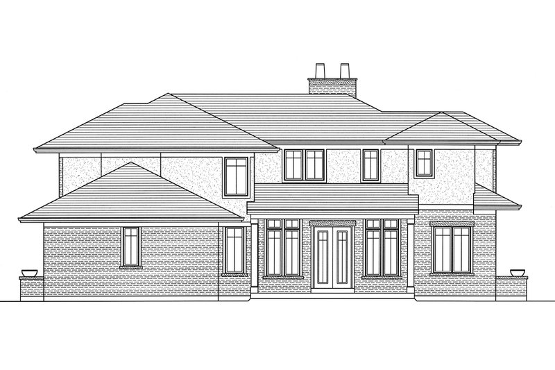 Home Plan - Exterior - Front Elevation 3 for Traditional House Plan #46-870 - 4 bed, 3.5 bath