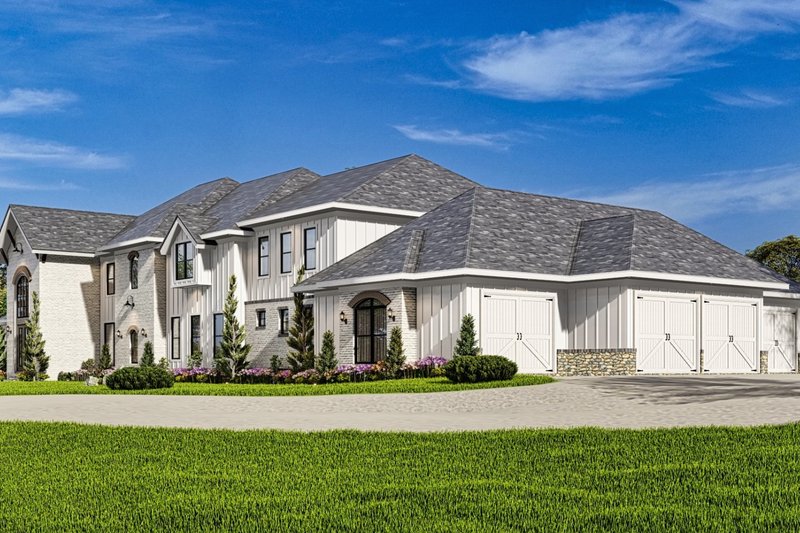 House Design - Exterior - Front Elevation 13 for European House Plan #54-586 - 7 bed, 7 bath