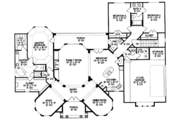 European Style House Plan - 3 Beds 2.5 Baths 2517 Sq/Ft Plan #20-129 