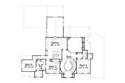 European Style House Plan - 4 Beds 3 Baths 4432 Sq/Ft Plan #411-212 