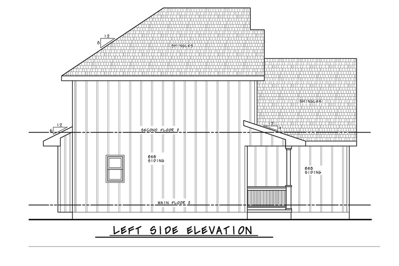 Dream House Plan - Exterior - Other Elevation 1 for Farmhouse House Plan #20-2539 - 3 bed, 2.5 bath
