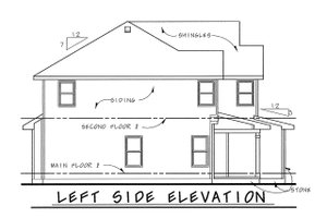 Exterior - Other Elevation for Bungalow House Plan #20-1770 - 4 bed, 3 bath