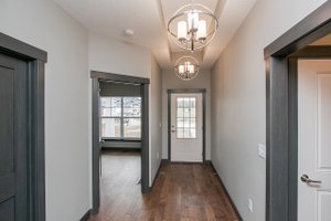 Interior - Entry for Ranch House Plan #70-1482 - 2 bed, 2 bath