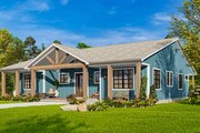 Craftsman Style House Plan - 3 Beds 2.5 Baths 2270 Sq/Ft Plan #54-591 Exterior 