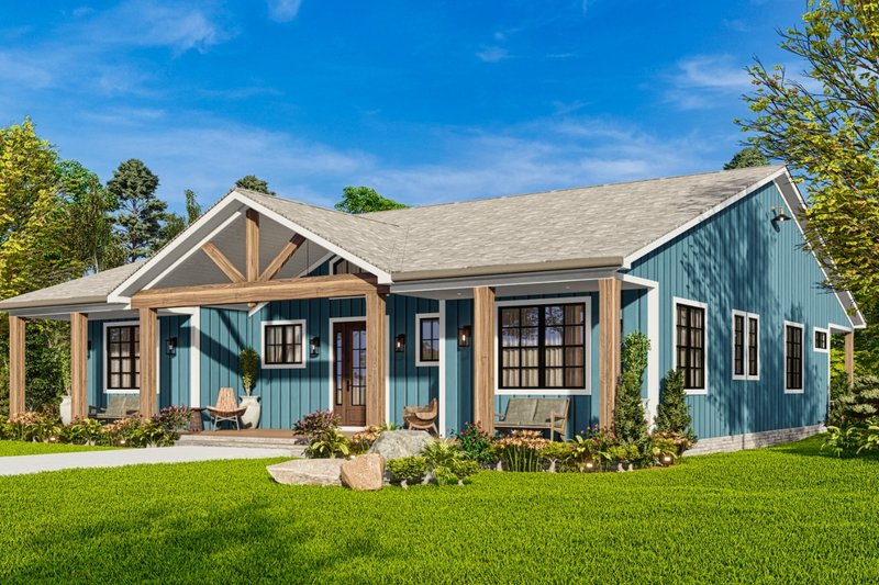 House Design - Exterior - Front Elevation 13 for Craftsman House Plan #54-591 - 3 bed, 2.5 bath