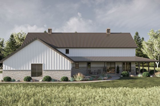 Exterior - Other Elevation 1 for Barndominium House Plan #455-726 - 4 bed, 3.5 bath