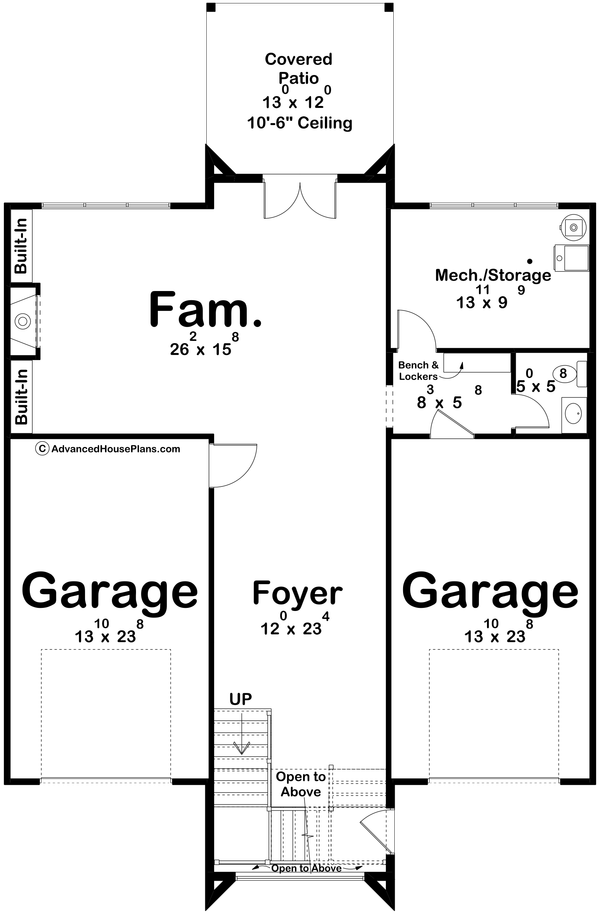 House Blueprint - Modern Floor Plan - Main Floor Plan #455-733