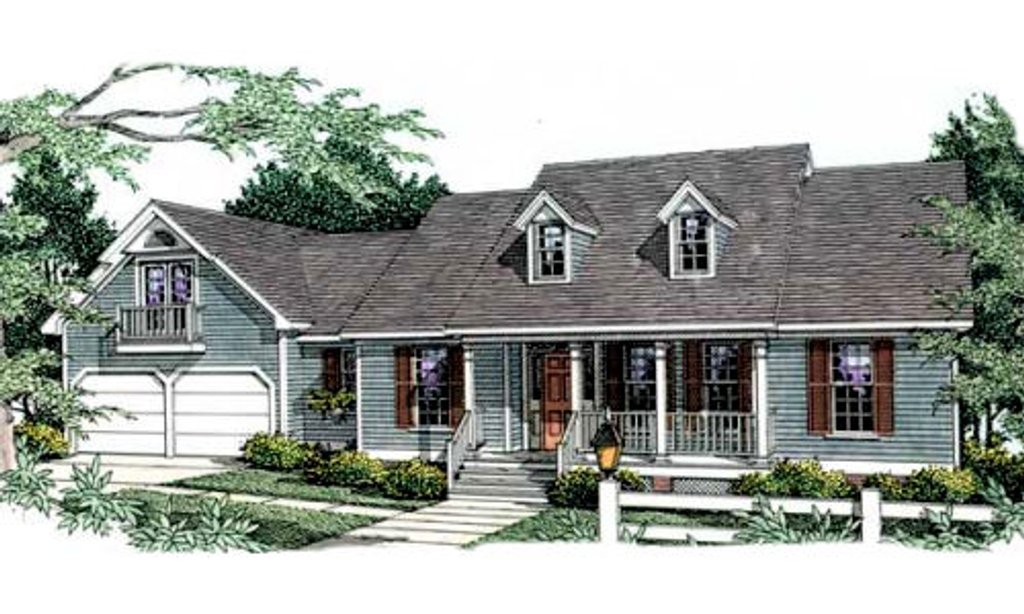 Exterior - Front Elevation 2 for Cottage House Plan #406-237 - 3 bed, 2.5 bath