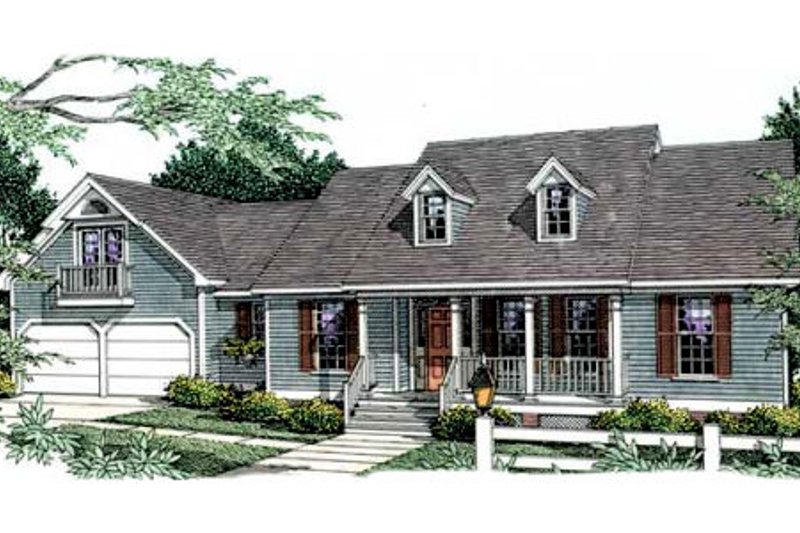 Exterior - Front Elevation 2 for Cottage House Plan #406-237 - 3 bed, 2.5 bath