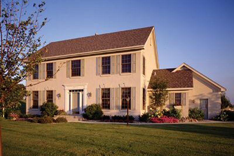 Exterior - Front Elevation 2 for Colonial House Plan #51-340 - 4 bed, 2.5 bath