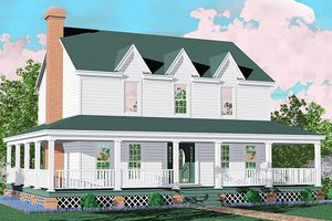 Farmhouse Exterior - Front Elevation Plan #81-110