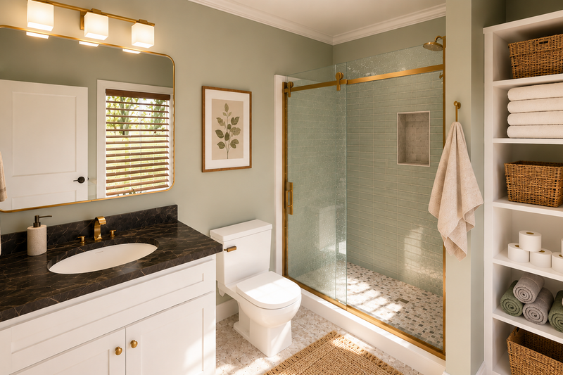 Dream House Plan - Interior - Bathroom 1 for Farmhouse House Plan #44-319 - 4 bed, 3.5 bath
