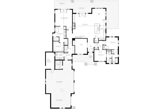 Floor Plan - Main Floor for Traditional House Plan #895-46 - 3 bed, 2.5 bath