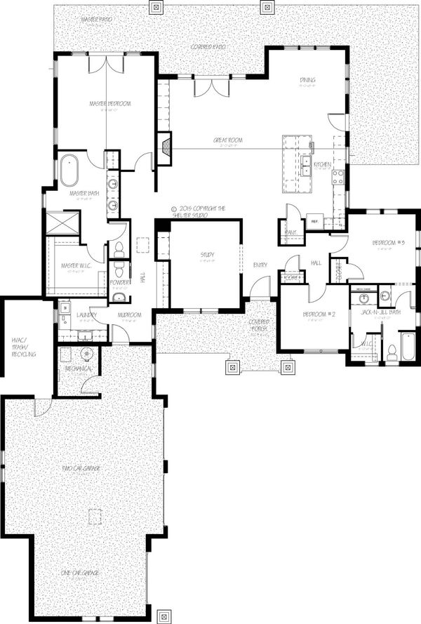 Dream House Plan - Traditional Floor Plan - Main Floor Plan #895-46