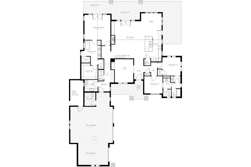 Dream House Plan - Floor Plan - Main Floor for Traditional House Plan #895-46 - 3 bed, 2.5 bath