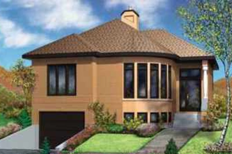Contemporary Style House Plan - 2 Beds 1 Baths 1643 Sq/Ft Plan #25-320