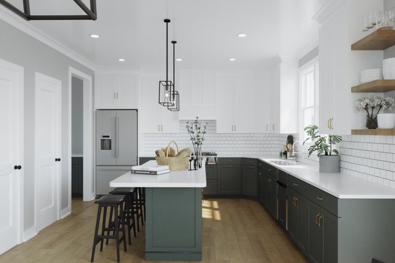 Home Plan - Interior - Kitchen for Craftsman House Plan #461-50 - 3 bed, 2.5 bath