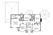 European Style House Plan - 4 Beds 2.5 Baths 3673 Sq/Ft Plan #51-177 