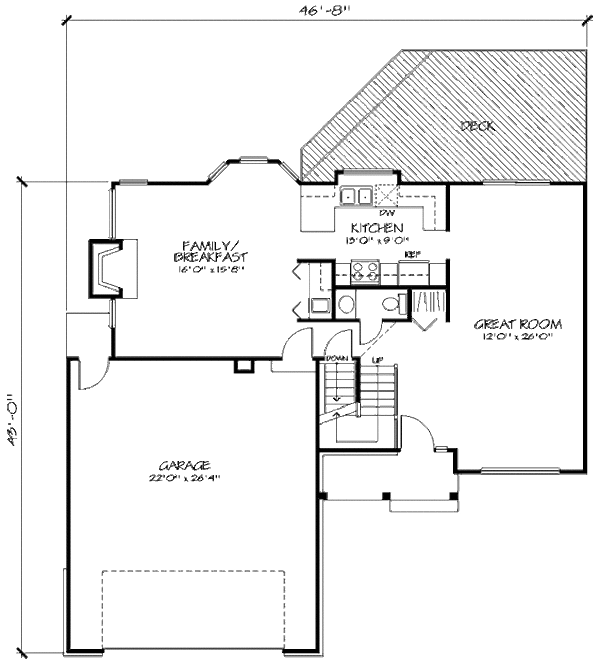 Dream House Plan - Country Floor Plan - Main Floor Plan #320-426
