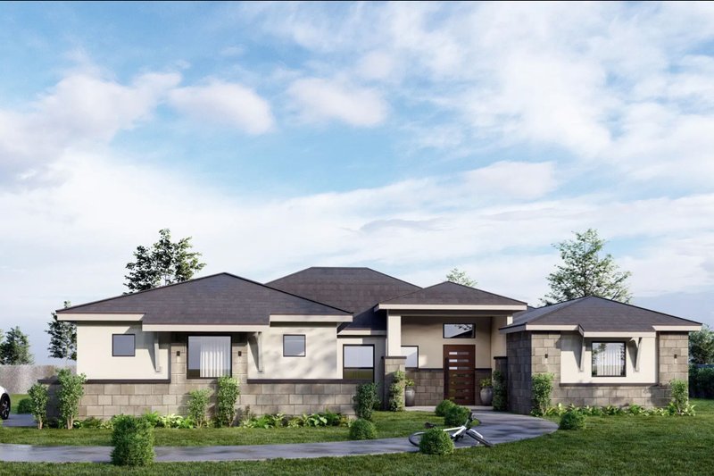 Dream House Plan - Contemporary Exterior - Front Elevation Plan #1110-6