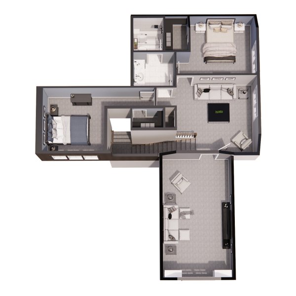 Home Plan - Farmhouse Floor Plan - Upper Floor Plan #51-1233