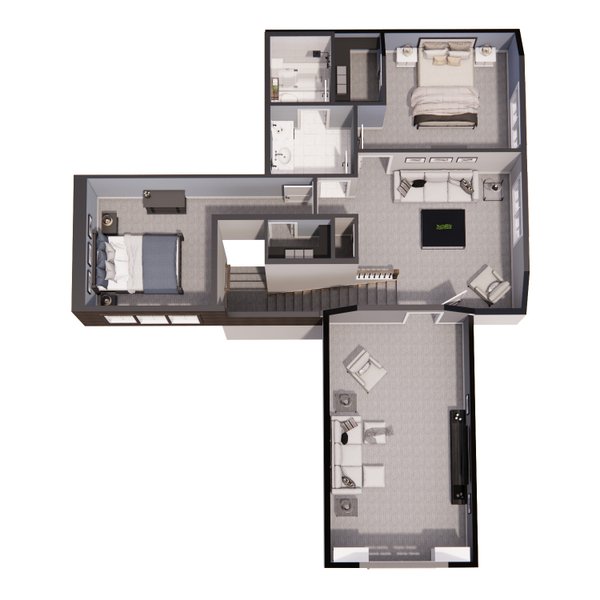 Farmhouse Floor Plan - Upper Floor Plan #51-1233