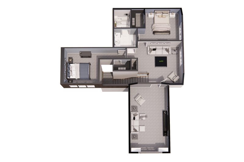 Architectural House Design - Floor Plan - Upper Floor 1 for Farmhouse House Plan #51-1233 - 4 bed, 3.5 bath