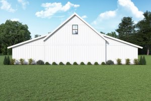 Exterior - Rear Elevation for Barndominium House Plan #1070-217 - 1 bed, 2 bath