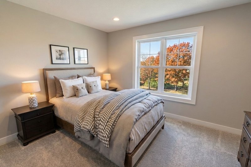 Home Plan - Interior - Bedroom 3 for Farmhouse House Plan #51-1539 - 3 bed, 2.5 bath