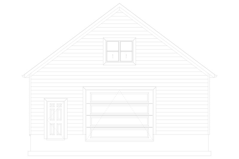 Architectural House Design - Exterior - Other Elevation 4 for Traditional House Plan #1060-86, 0.5 bath
