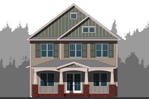Craftsman Exterior - Front Elevation Plan #461-63