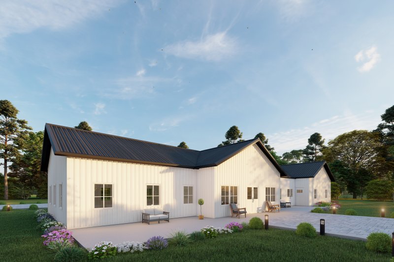 Dream House Plan - Exterior - Other Elevation for Barndominium House Plan #1107-40 - 3 bed, 3 bath