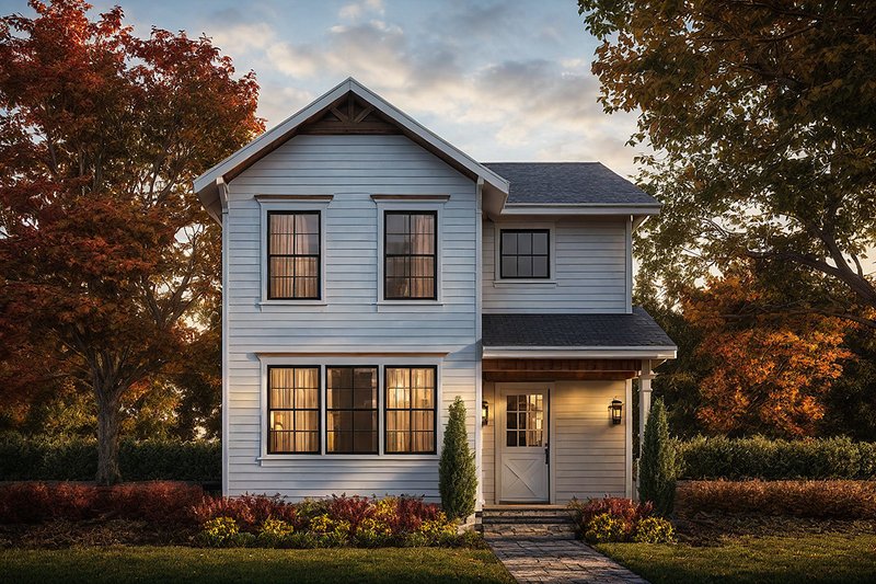 Home Plan - Farmhouse Exterior - Front Elevation Plan #124-310