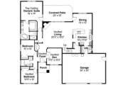 Craftsman Style House Plan - 3 Beds 2 Baths 2103 Sq/Ft Plan #124-699 
