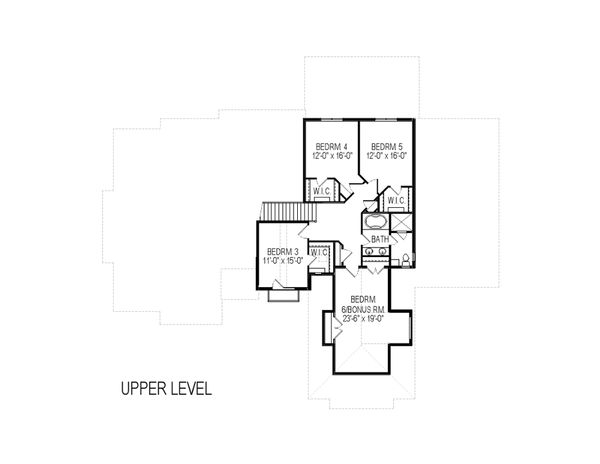 European Floor Plan - Upper Floor Plan #920-87