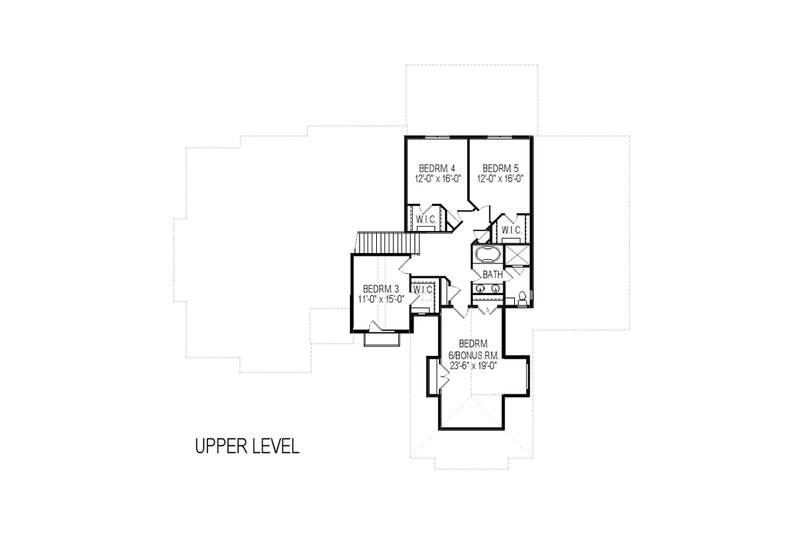 Dream House Plan - Floor Plan - Upper Floor for European House Plan #920-87 - 9 bed, 4 bath