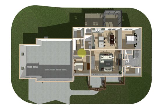 Interior - Other 1 for Craftsman House Plan #49-290 - 2 bed, 2 bath
