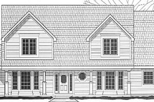Country Exterior - Front Elevation Plan #67-708