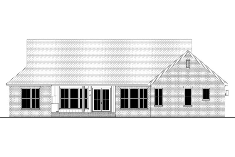 House Blueprint - Exterior - Rear Elevation for Farmhouse House Plan #430-361 - 3 bed, 2.5 bath