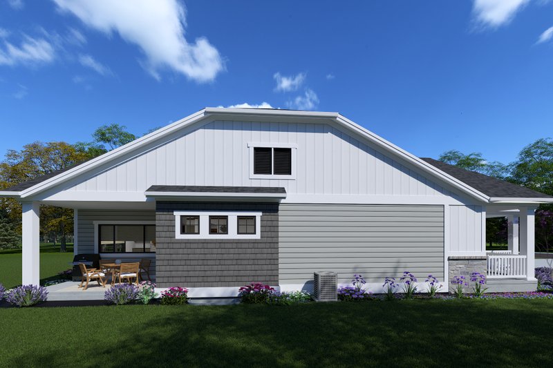 Home Plan - Exterior - Other Elevation 1 for Ranch House Plan #1069-23 - 3 bed, 2 bath