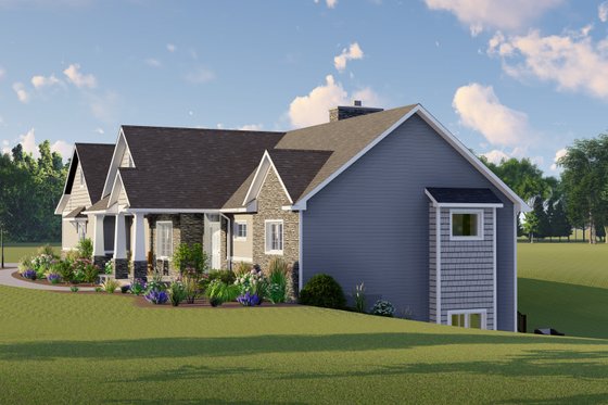 Exterior - Other Elevation 1 for Barndominium House Plan #1064-31 - 1 bed, 1.5 bath