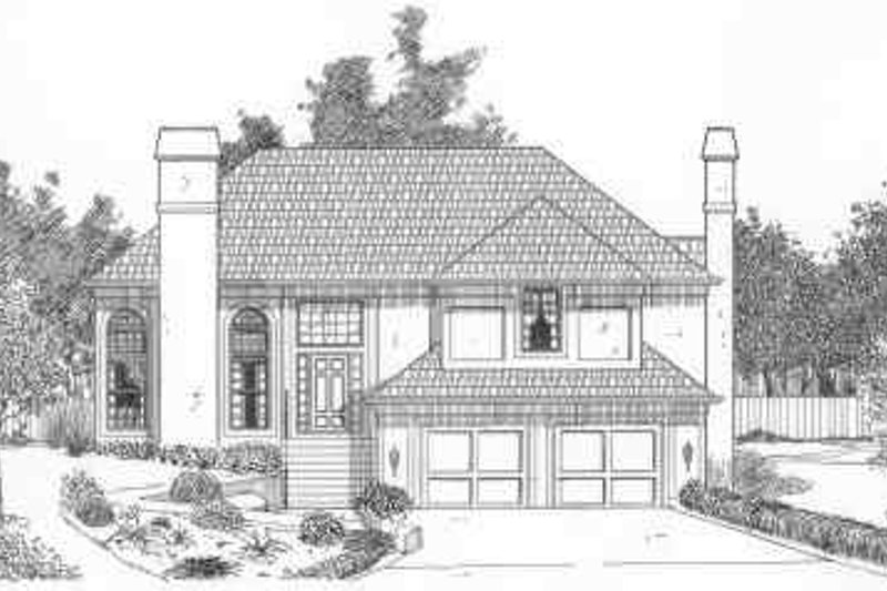 Traditional Style House Plan - 3 Beds 3 Baths 2365 Sq/Ft Plan #6-172