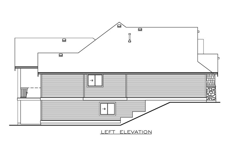 House Design - Exterior - Other Elevation for Craftsman House Plan #1100-118 - 1 bed, 1.5 bath