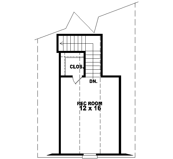 Colonial Floor Plan - Upper Floor Plan #81-513